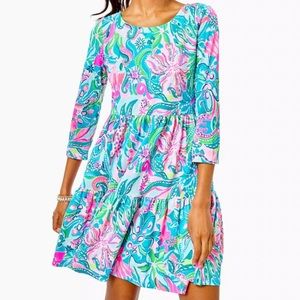 NWT Lilly Pulitzer Geanna Swing Dress Golden Hour S
